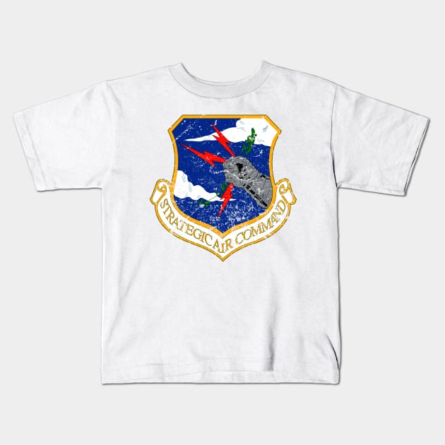 Strategic Air Command - Large Color Logo Kids T-Shirt by Wykd_Life